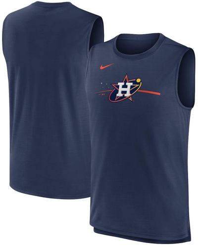 Nike Houston Astros City Connect Muscle Tank Top - Blue