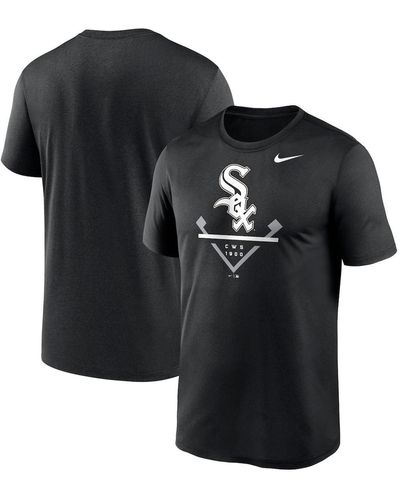 Nike Chicago White Sox Big And Tall Icon Legend Performance T-shirt - Black