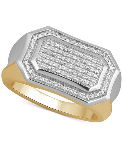 Macy's Diamond Pave Cluster Ring (1/5 Ct. T.w. - Metallic