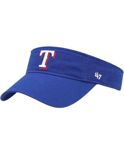 '47 Texas Rangers Clean Up Adjustable Visor - Blue