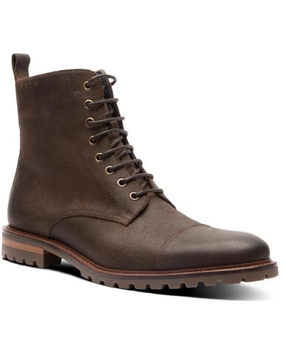 Blake McKay Bryan Boot Casual Tall Cap Toe Lace-up Boots - Brown