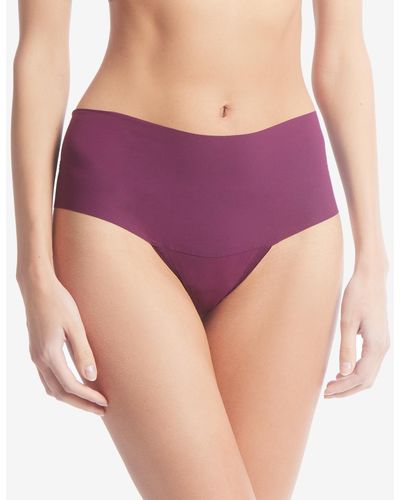Hanky Panky Breathe High-rise Thong Underwear 6j1921b - Purple