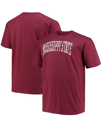 Champion Mississippi State Bulldogs Big And Tall Arch Team Logo T-shirt - Red