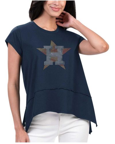 G-III 4Her by Carl Banks Houston Astros Cheer Fashion T-shirt - Blue