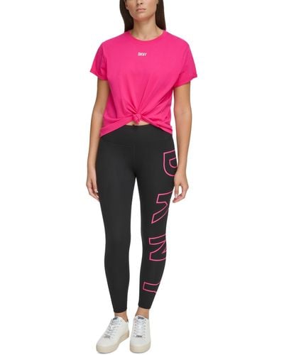 DKNY Sport Large Logo leggings - Pink