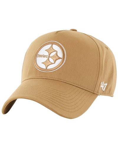 '47 47 Brand Pittsburgh Steelers Ballpark Mvp Adjustable Hat - Natural