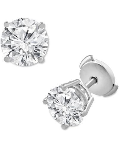 Badgley Mischka Certified Lab Grown Diamond Stud Earrings (6 Ct. T.w. - Metallic