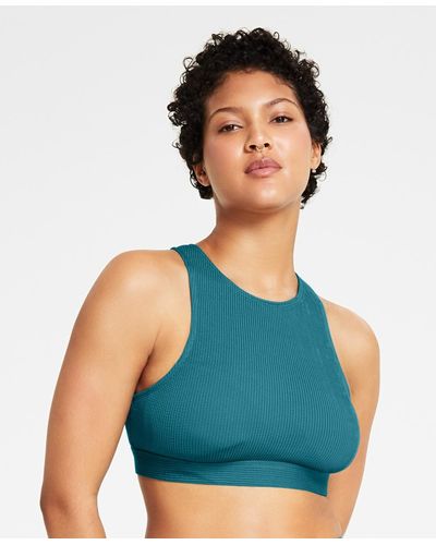 Nike Essential High-neck Bikini Top - Blue