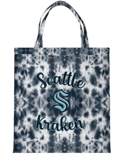 FOCO Seattle Kraken Script Wordmark Tote Bag - Blue