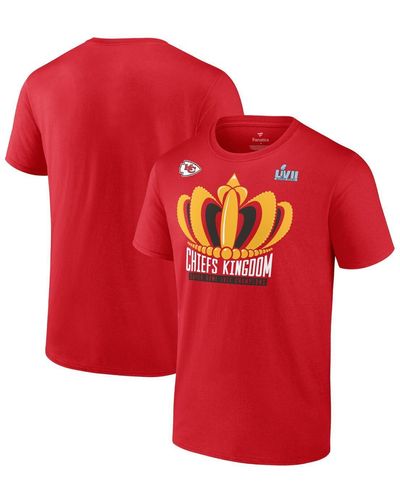 Fanatics Kansas City Chiefs Super Bowl Lvii Champions Big And Tall Hometown Last Standing T-shirt - Red