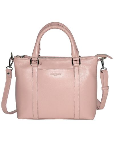 Club Rochelier Leather Crossbody Bag - Pink