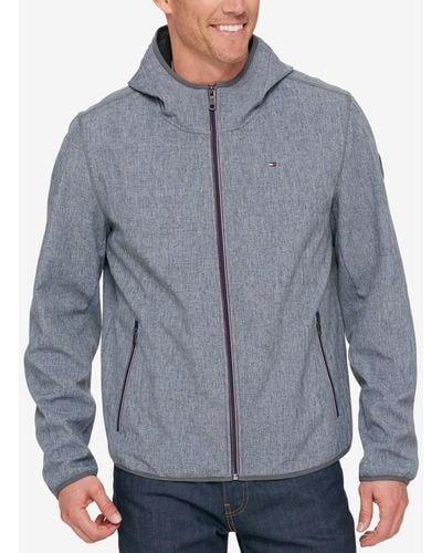 Tommy Hilfiger Hooded Soft Shell Jacket - Gray