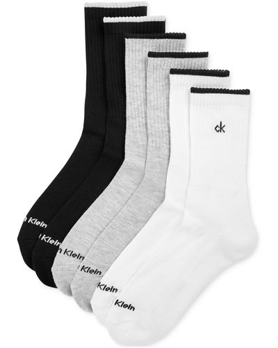 Calvin Klein 6-pk. Performance Crew Socks - White