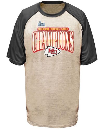 Fanatics Kansas City Chiefs Super Bowl Lvii Champions Big And Tall Rewrite History Raglan T-shirt - Multicolor