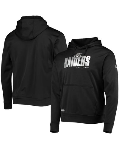 KTZ Las Vegas Raiders Combine Authentic Hard Hash Pullover Hoodie - Black