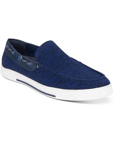 Kenneth Cole Trace Knit Slip-on Shoes - Blue