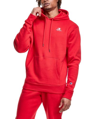 Champion Classic Standard-fit Logo Embroidered Fleece Hoodie