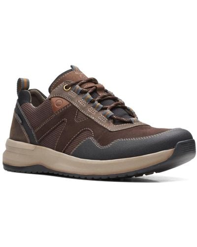 Clarks Wellman Trail Shoes - Brown