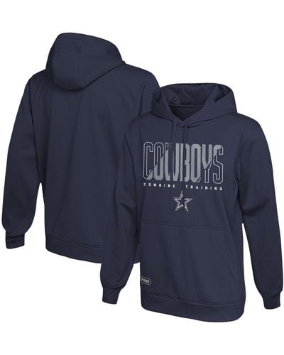 Outerstuff Dallas Cowboys Backfield Combine Authentic Pullover Hoodie - Blue