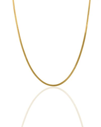 OMA THE LABEL Gidi 18k Gold Plated Brass 3mm Chain - Metallic