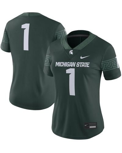 Nike #1 Michigan State Spartans Football Game Jersey - Green