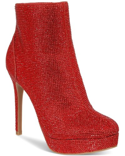 Thalia Sodi Women's Trixi Platform Stiletto Dress Boots Yellow Size 9 M