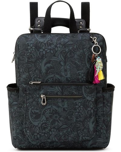 Sakroots Recycled Loyola Convertible Backpack - Black