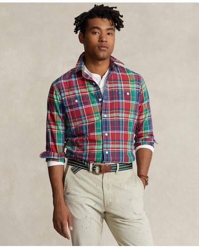 Polo Ralph Lauren Classic-fit Plaid Oxford Workshirt - Multicolor