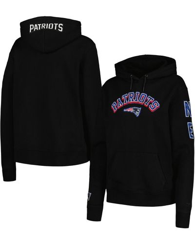 Pro Standard New England Patriots Animal Print Fleece Pullover Hoodie - Black