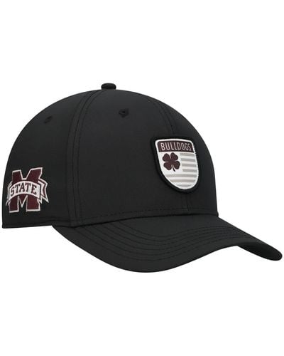 Black Clover Mississippi State Bulldogs Nation Shield Snapback Hat - Black