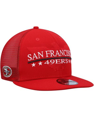 KTZ San Francisco 49ers Totem 9fifty Snapback Hat - Red