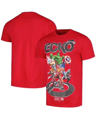 Ecko' Unltd And Ecko Unlimited The Avengers Full Send T-shirt - Red