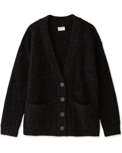 Frank And Oak Donegal Button-front Cardigan - Black
