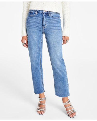 Calvin Klein Straight-leg Ankle Jeans - Blue