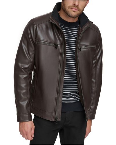 kooi Gehoorzaamheid Additief Calvin Klein Leather jackets for Men | Online Sale up to 40% off | Lyst