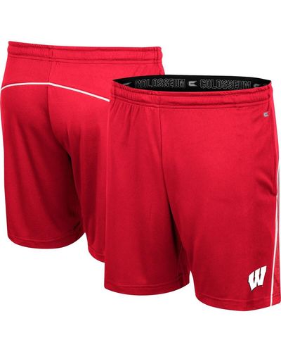 Colosseum Athletics Wisconsin Badgers Laws Of Physics Shorts - Red