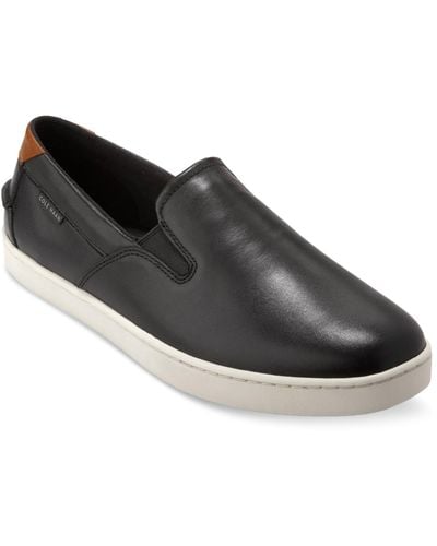 Cole Haan Nantucket Slip-on Deck Shoes - Black