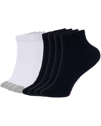 Alpine Swiss 8 Pack Ankle Socks Low Cut Cotton Athletic Sock Shoe Size 6-12 - Blue