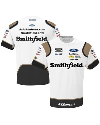 STEWART-HAAS RACING Aric Almirola Smithfield Sublimated Team Uniform T-shirt - White