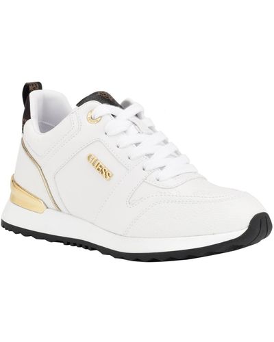 Guess Kadlin Logo Detailed Retro jogger Sneakers - White