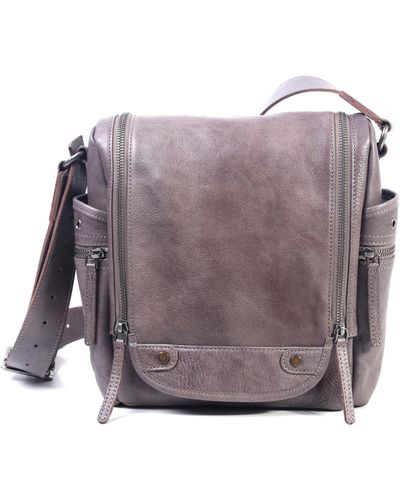 Old Trend Genuine Leather Rock Hill Crossbody Bag - Purple