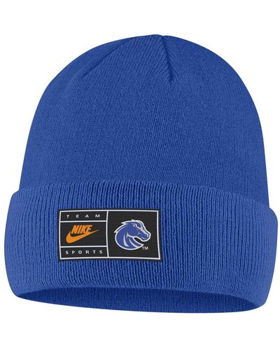 Nike Boise State Broncos Utility Cuffed Knit Hat - Blue