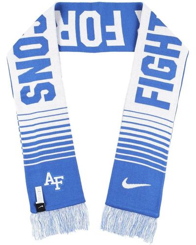 Nike And Air Force Falcons Rivalry Local Verbiage Team Scarf - Blue