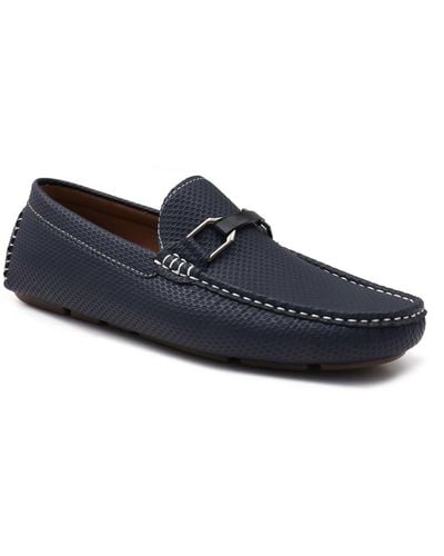 Aston Marc Charter Driving Loafers - Blue