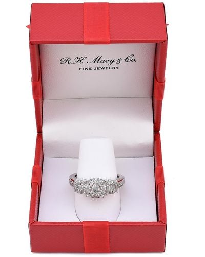 Macy's Diamond Engagement Ring (3/4 Ct. T.w.) In 14k White Gold - Metallic