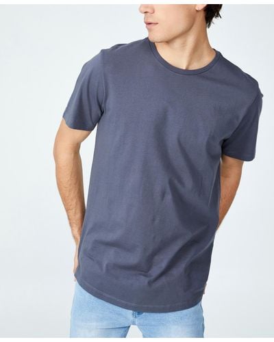 Cotton On Organic Longline T-shirt - Blue
