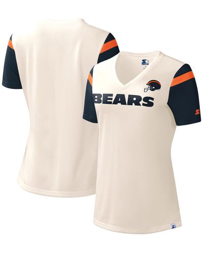 Starter Chicago Bears Kick Start V-neck T-shirt - White