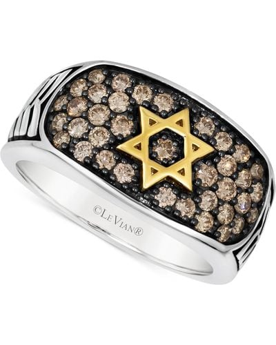Le Vian Chocolate Diamond Star Of David Cluster Ring (1 Ct. T.w. - Metallic