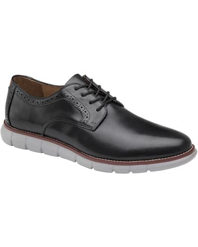 Johnston & Murphy Holden Plain Toe Shoes - Black