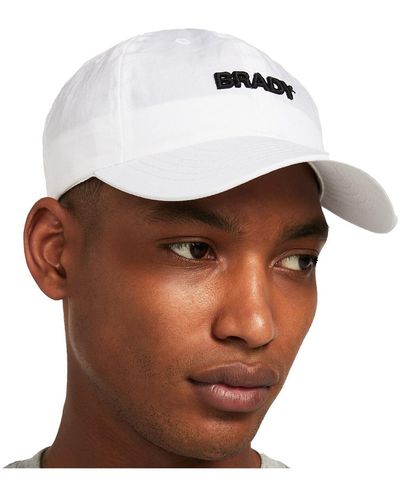 Brady Gray Adjustable Dad Hat - White